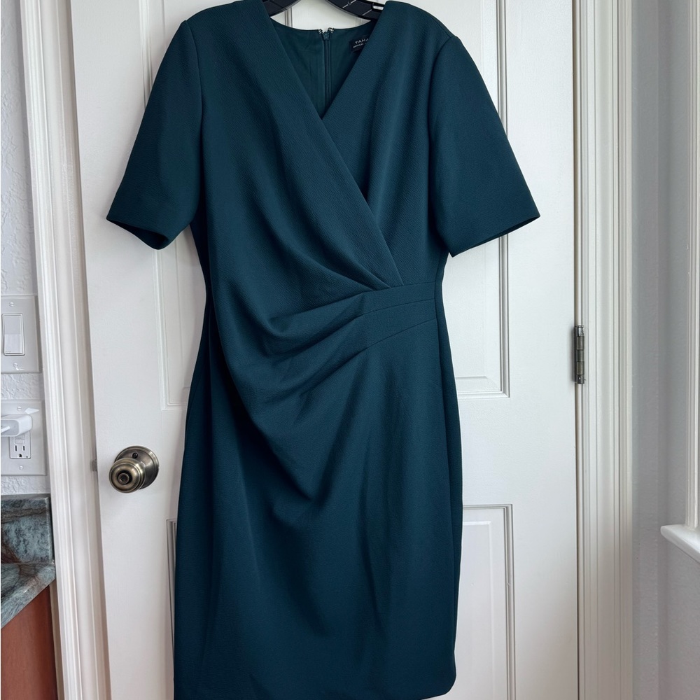 Beautiful Tahari Teal Dress- NEVER WORN Size 12